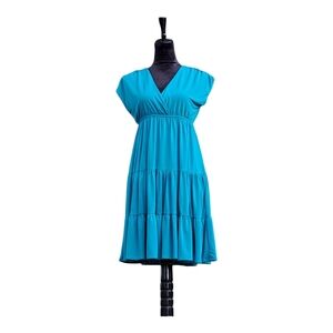 Oleg cassini collection vintage style green dress